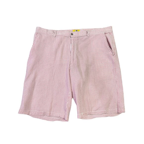 Duck Head Men’s 42 Seersucker Shorts Red White Cotton Preppy Frat Classic - Picture 1 of 15